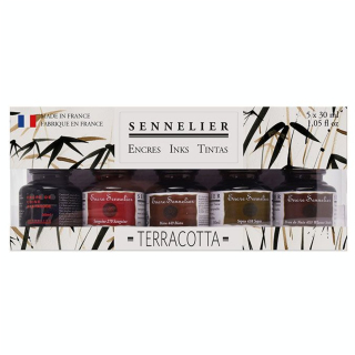 Encre 60 ml Set Terres 5 x 30 ml - Sennelier - Rougier et Plé