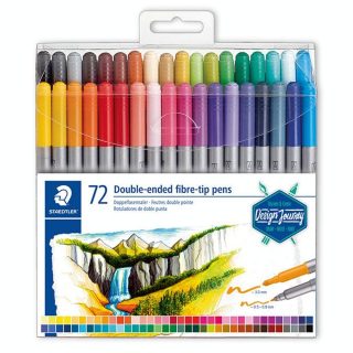 Feutre double pointe Twin-tip 72 pcs - Staedtler - Rougier et Plé