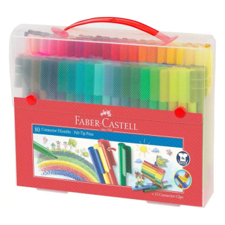 Feutre Connector Mallette de 80 pièces - Faber-Castell - Rougier et Plé