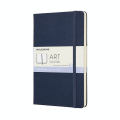 Carnet de croquis Art 13 x21 cm 165 g/m² Bleu saphir - Moleskine - Rougier et Plé