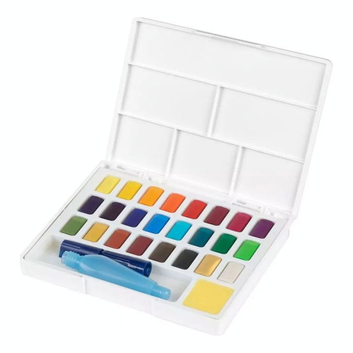 Peinture aquarelle Creative Studio 24 demi-godets - Faber-Castell - Rougier et Plé