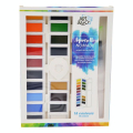 Aquarelle Set Nomade 18 godets + pinceau à réservoir - Art & Go - Rougier et Plé