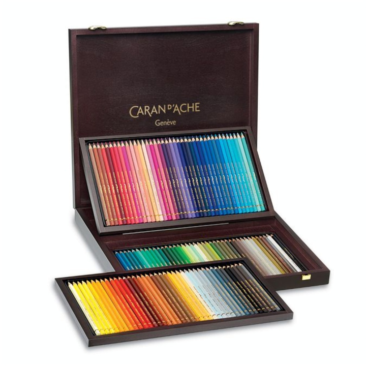 Crayon de couleur Pablo Coffret bois 120 pièces - Caran d'Ache - Rougier et Plé