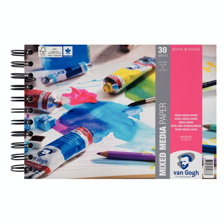 Carnet à spirales Techniques Mixtes 300 g/m² - Van Gogh - Rougier et Plé