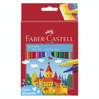 Feutre scolaire Château 12 couleurs - Faber-Castell - Rougier et Plé