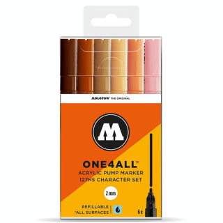 Marqueur One4All 127HS Set Chair 6 couleurs - Molotow - Rougier et Plé