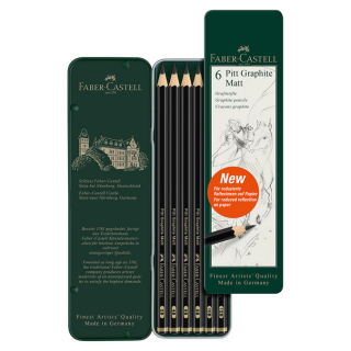 Crayon Pitt Graphite Matt Set de 6 - Faber-Castell - Rougier et Plé