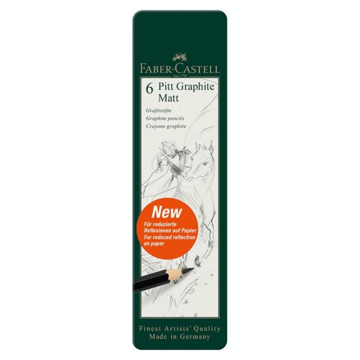 Crayon Pitt Graphite Matt Set de 6 - Faber-Castell - Rougier et Plé