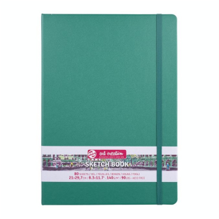 Carnet de croquis Vert forêt 140 g/m² 80 feuilles - Talens Art Creation - Rougier et Plé