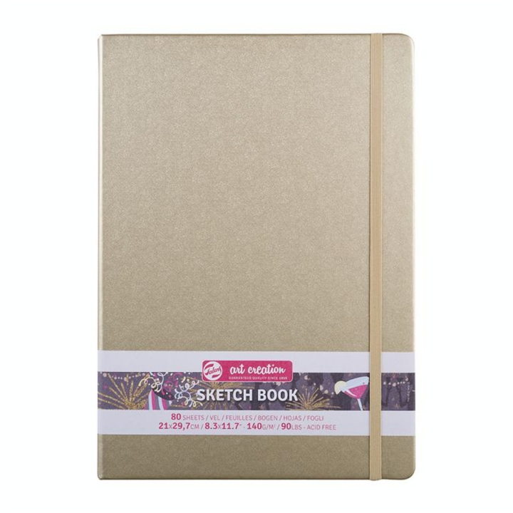 Carnet de croquis Or blanc 140 g/m² 80 feuilles - Talens Art Creation - Rougier et Plé