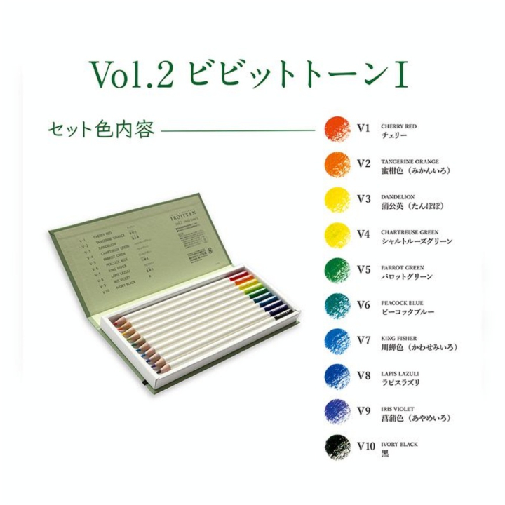 Crayon de couleur Irojiten set Rainforest 30 pcs - Tombow - Rougier et Plé