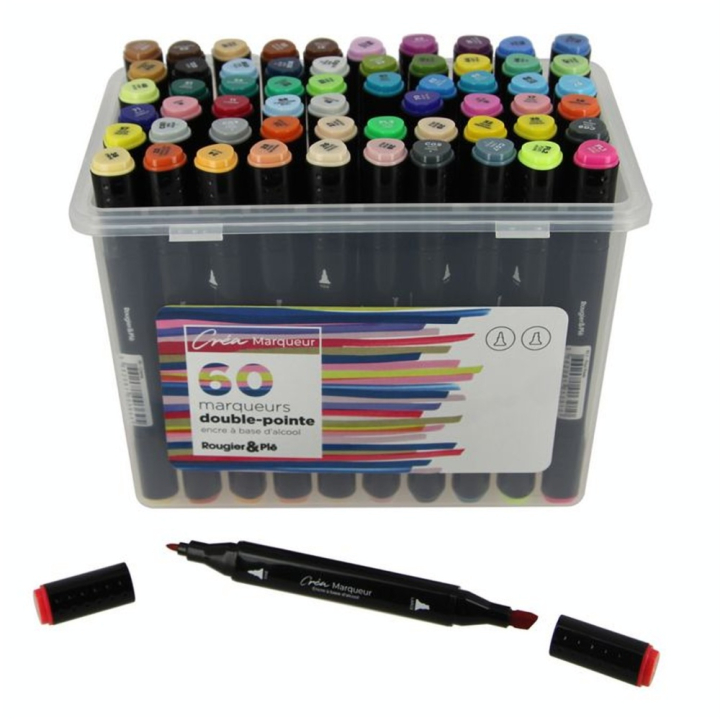 Feutre Créamarker Maxi Pack 60 pcs - Créa - Rougier et Plé