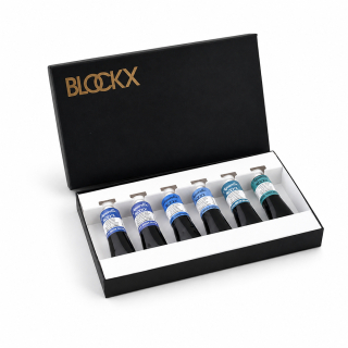 Aquarelle Extra-Fine Coffret 6 Tubes 15 ml Cobalt - BLOCKX - Rougier et Plé