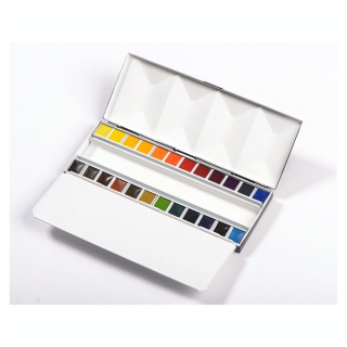 Aquarelle Extra-Fine Boîte bijou 24 demi-godets - BLOCKX - Rougier et Plé