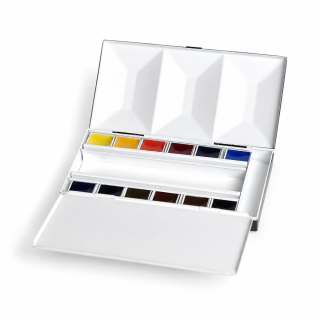 Aquarelle Extra-Fine Boîte bijou 12 demi-godets - BLOCKX - Rougier et Plé