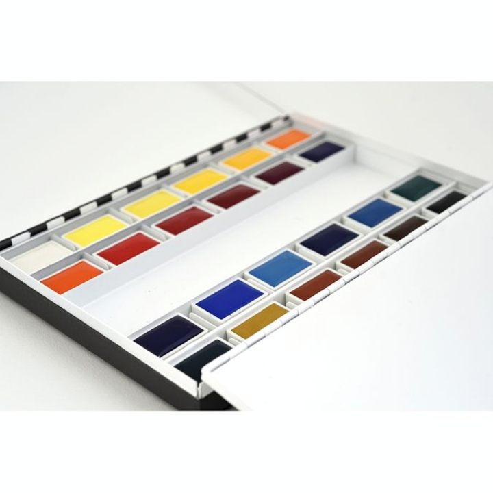 Aquarelle Extra-Fine Boîte métal Luxe 24 godets - BLOCKX - Rougier et Plé