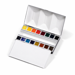 Aquarelle Extra-Fine Boîte métal 16 demi-godets - BLOCKX - Rougier et Plé