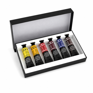 Peinture à l'huile Extra-Fine 6 x 20 ml Coffret Primaires - BLOCKX - Rougier et Plé
