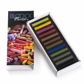 Pastels secs Boîte 12 pièces Foncés - BLOCKX - Rougier et Plé