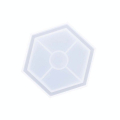 Moule en silicone Sous-verre hexagonal 11,5 x 10 cm - Jesmonite - Rougier et Plé