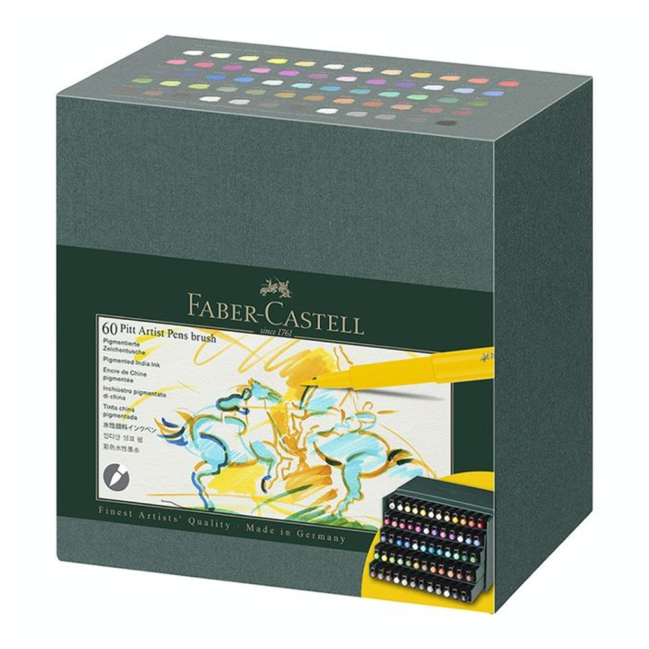Feutres Pitt Artist Pen Studio Box 60 pcs - Faber-Castell - Rougier et Plé