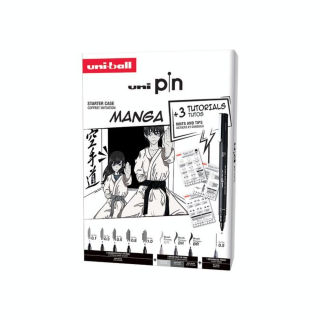 Coffret Initiation Manga 8 Uni Pin + 1 Shalaku S - Uni-Ball - Rougier et Plé