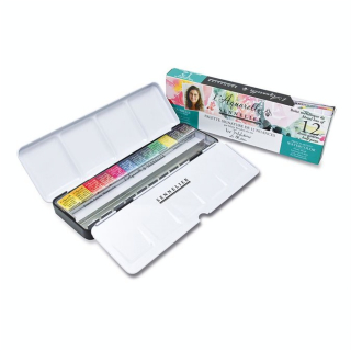 Palette Signature Aquarelle Extra-Fine 12 demi-godets Sélection Marie Boudon - Sennelier - Rougier et Plé