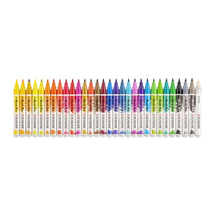 Feutre Pinceau Brush Pen Set de 30 pcs - Ecoline - Rougier et Plé