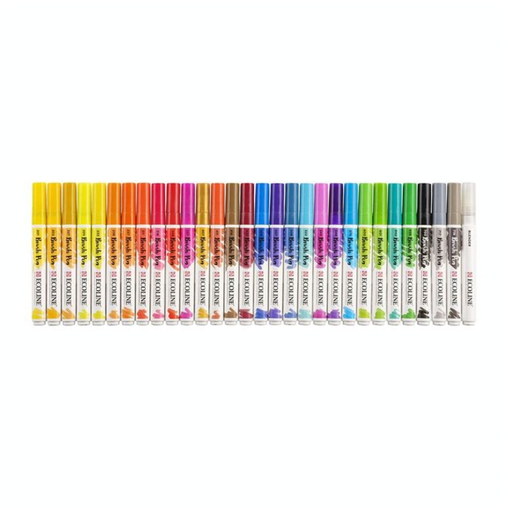 Feutre Pinceau Brush Pen Set de 30 pcs - Ecoline - Rougier et Plé