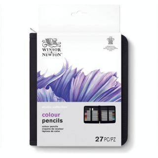 Crayons de couleur Studio collection Trousse de 27 pcs - Winsor & Newton - Rougier et Plé