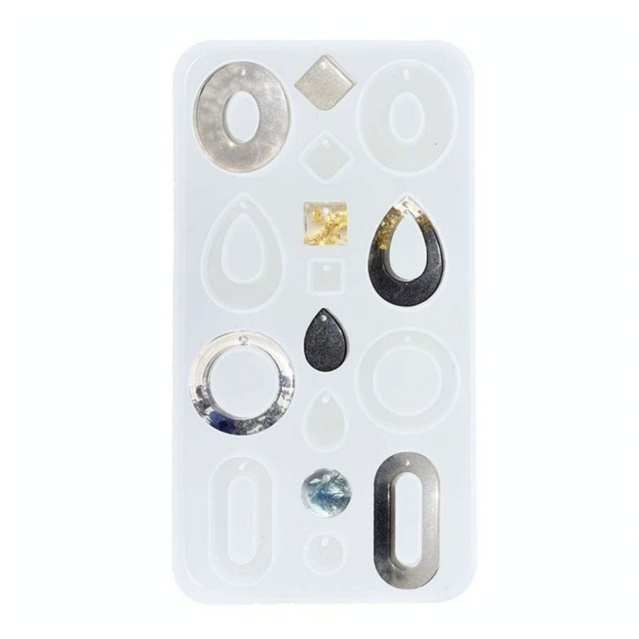 Moule silicone Résin'Mould 16 Boucles d'oreilles - Cléopatre - Rougier et Plé