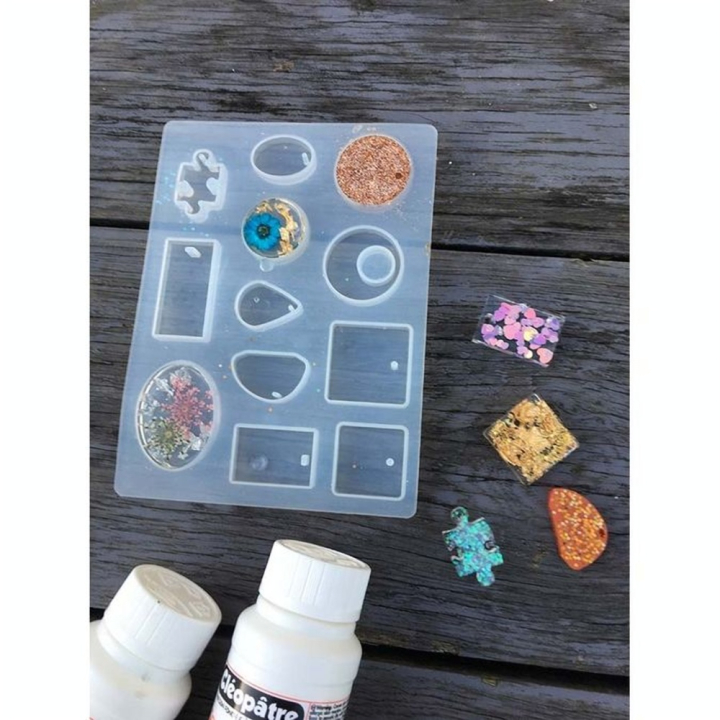 Moule silicone Résin'Mould 16 Boucles d'oreilles - Cléopatre - Rougier et Plé