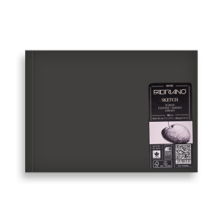 Carnet de croquis cousu 110 g/m² Grain naturel Paysage - Fabriano - Rougier et Plé