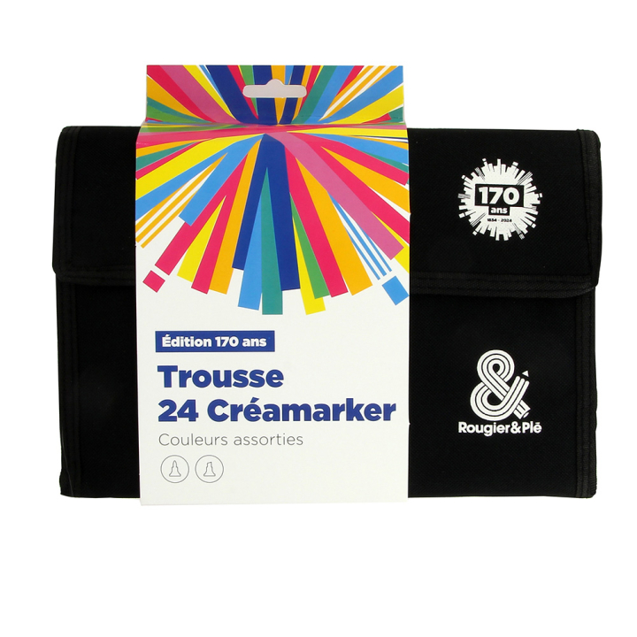 Trousse de Feutres Créamarker assortis 24 pcs Édition 170 ans - Créa - Rougier et Plé