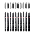 Set de feutres calibrés Pigma Micron + Étui - Black Edition - Sakura - Rougier et Plé