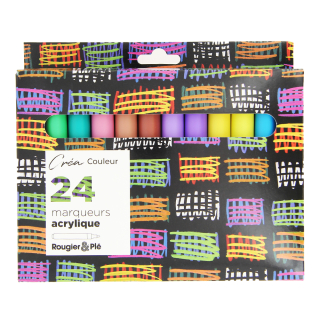 Marqueurs acryliques boîte 24 pcs - Rougier&Plé - Rougier et Plé