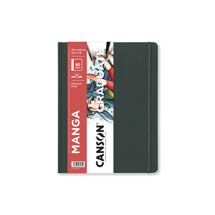 Carnet Manga 21,6 x 27,9 cm Graduate 200g/m² 40 feuilles - Canson - Rougier et Plé
