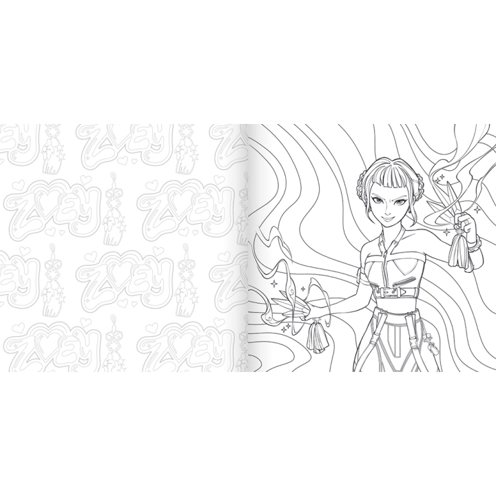 Livre de coloriage officiel deluxe Kpop Demon Hunters - Hugo Image - Rougier et Plé