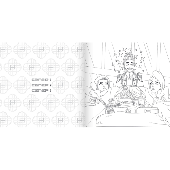 Livre de coloriage officiel deluxe Kpop Demon Hunters - Hugo Image - Rougier et Plé