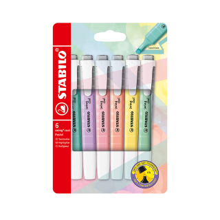 Surligneur Swing Cool pastel Set de 6 - STABILO - Rougier et Plé