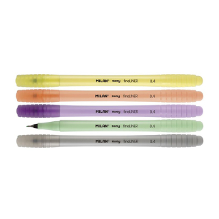 Feutre Sway Fineliner 0,4 mm 5 pcs Pastel - MILAN - Rougier et Plé