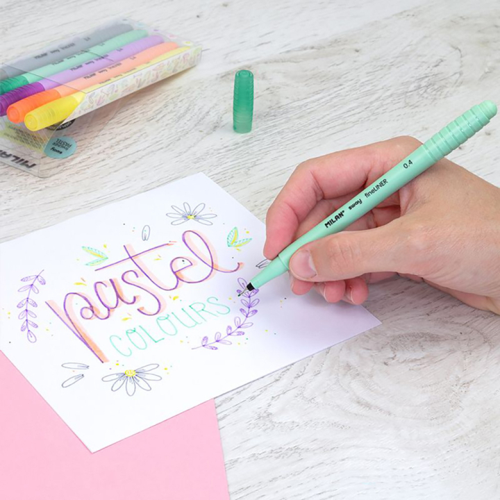 Feutre Sway Fineliner 0,4 mm 5 pcs Pastel - MILAN - Rougier et Plé