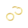 Fermoir Anneau ø 14 mm Doré à l'or fin 24K - Perles Corner - Rougier et Plé