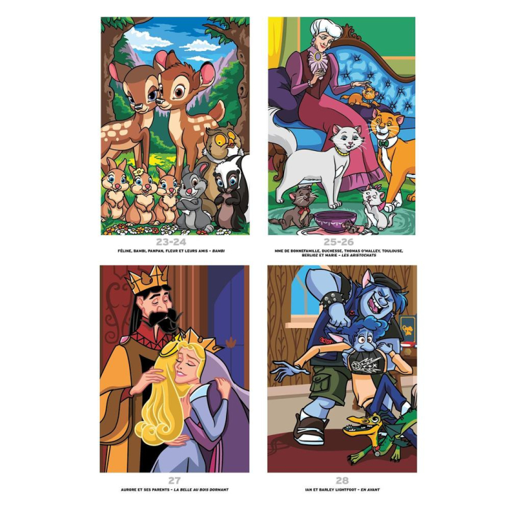 Coloriages mystères Disney Portraits de famille - Hachette - Rougier et Plé