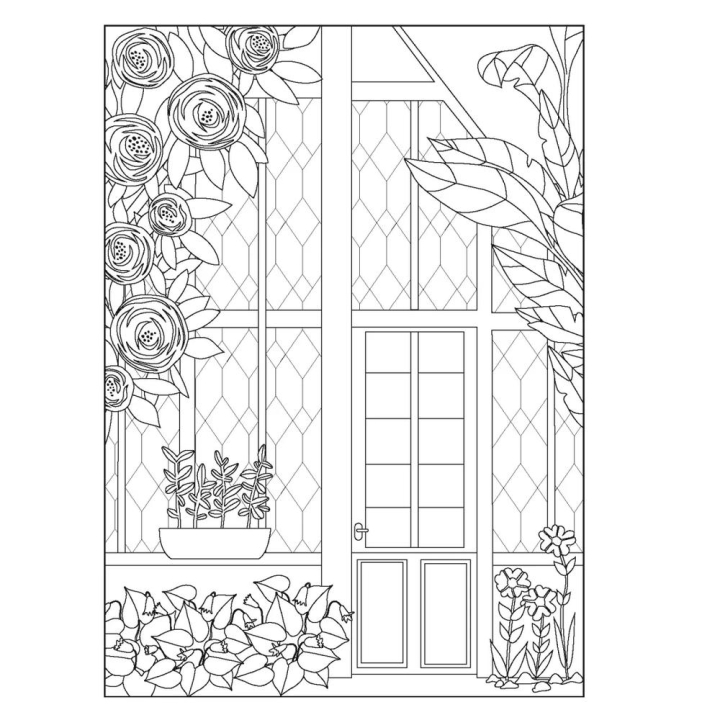 Livre de coloriage Jardin suspendu - Solar - Rougier et Plé