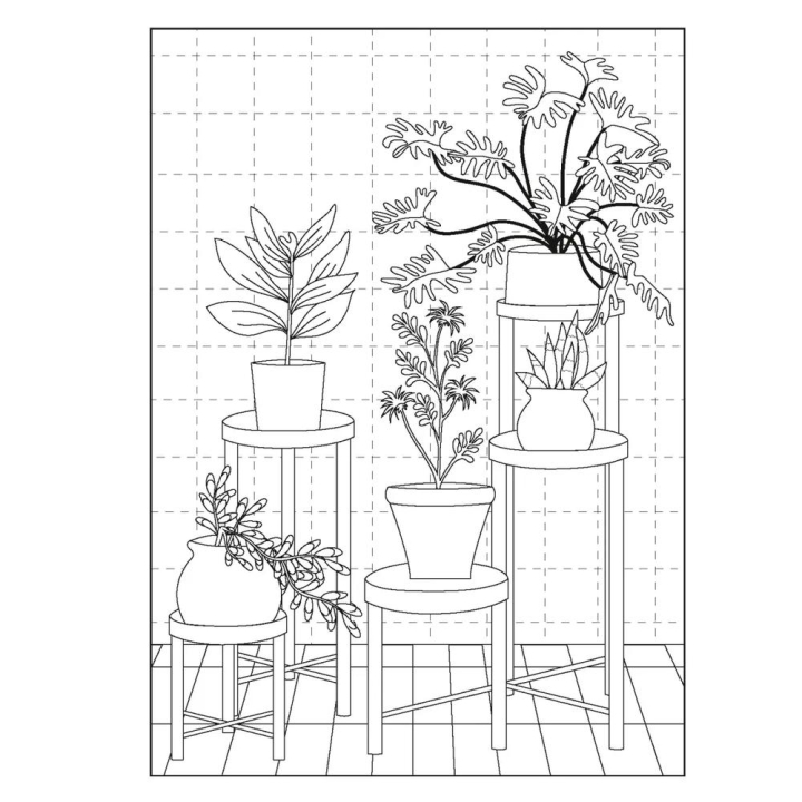 Livre de coloriage Jardin suspendu - Solar - Rougier et Plé
