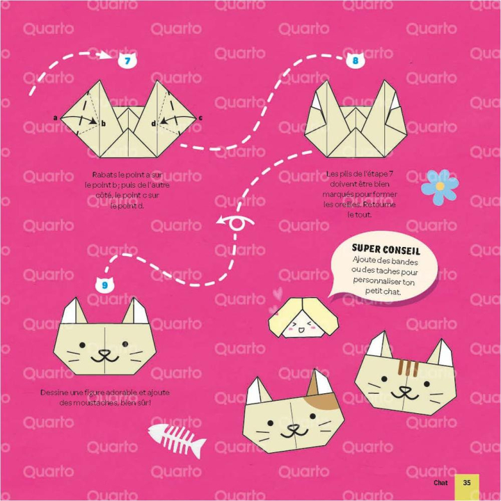 Origami kawaii : 10 pas-à-pas superfaciles ! - Éditions Vigot - Rougier et Plé