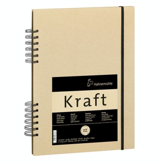 Carnet de croquis Kraft spiralé 120g/m²  A5 80 feuilles - Hahnemühle - Rougier et Plé