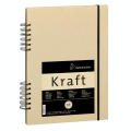 Carnet de croquis Kraft spiralé 120g/m²  A5 80 feuilles - Hahnemühle - Rougier et Plé