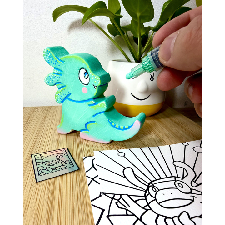 Drawbag Blind Box Figurine à custom + 4 marqueurs - Tutodraw x Rougier&Plé - Rougier et Plé